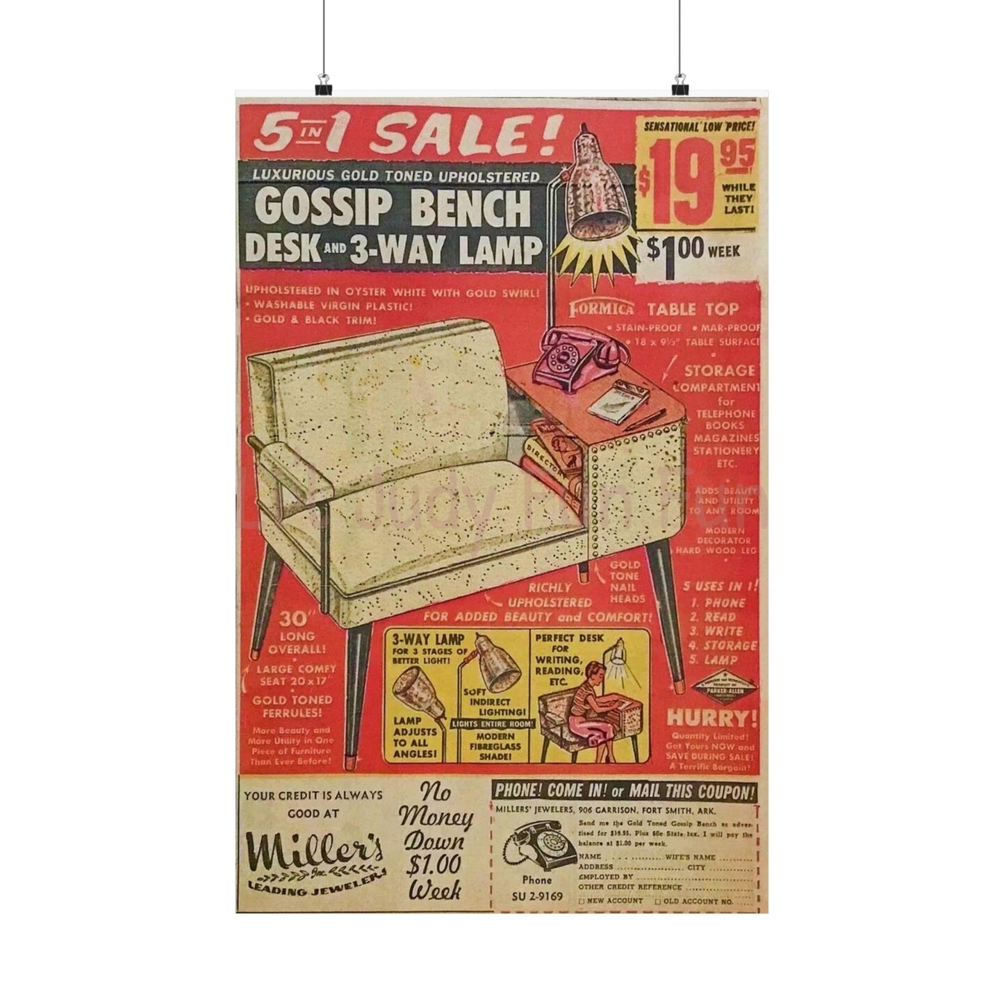 The Gossip Bench Poster