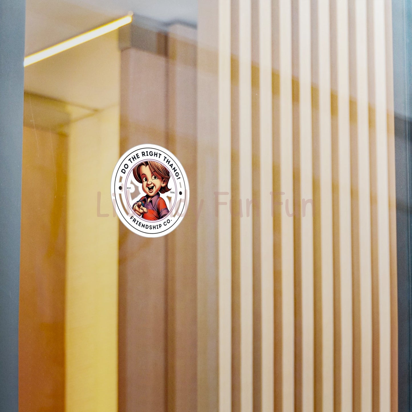 "Do The Right Thang" Version 3 Kiss-Cut Stickers
