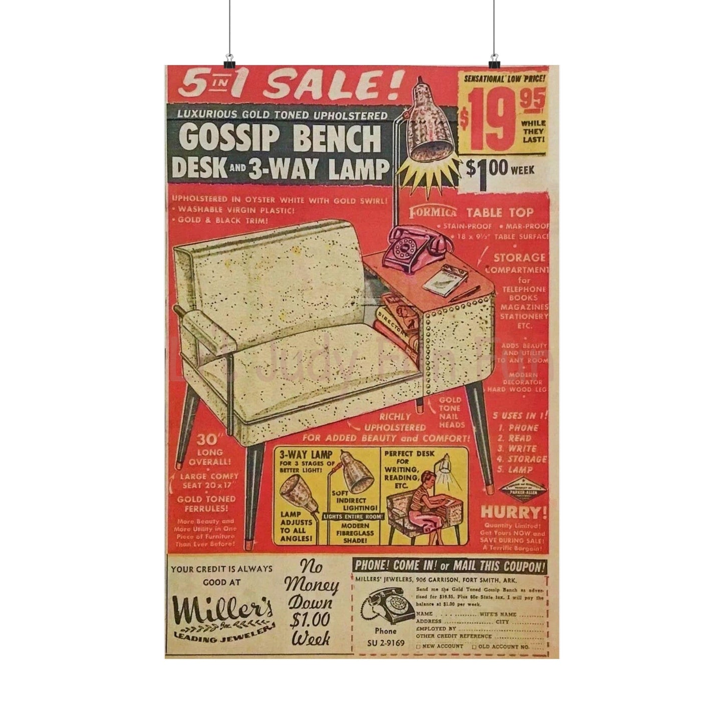 The Gossip Bench Poster