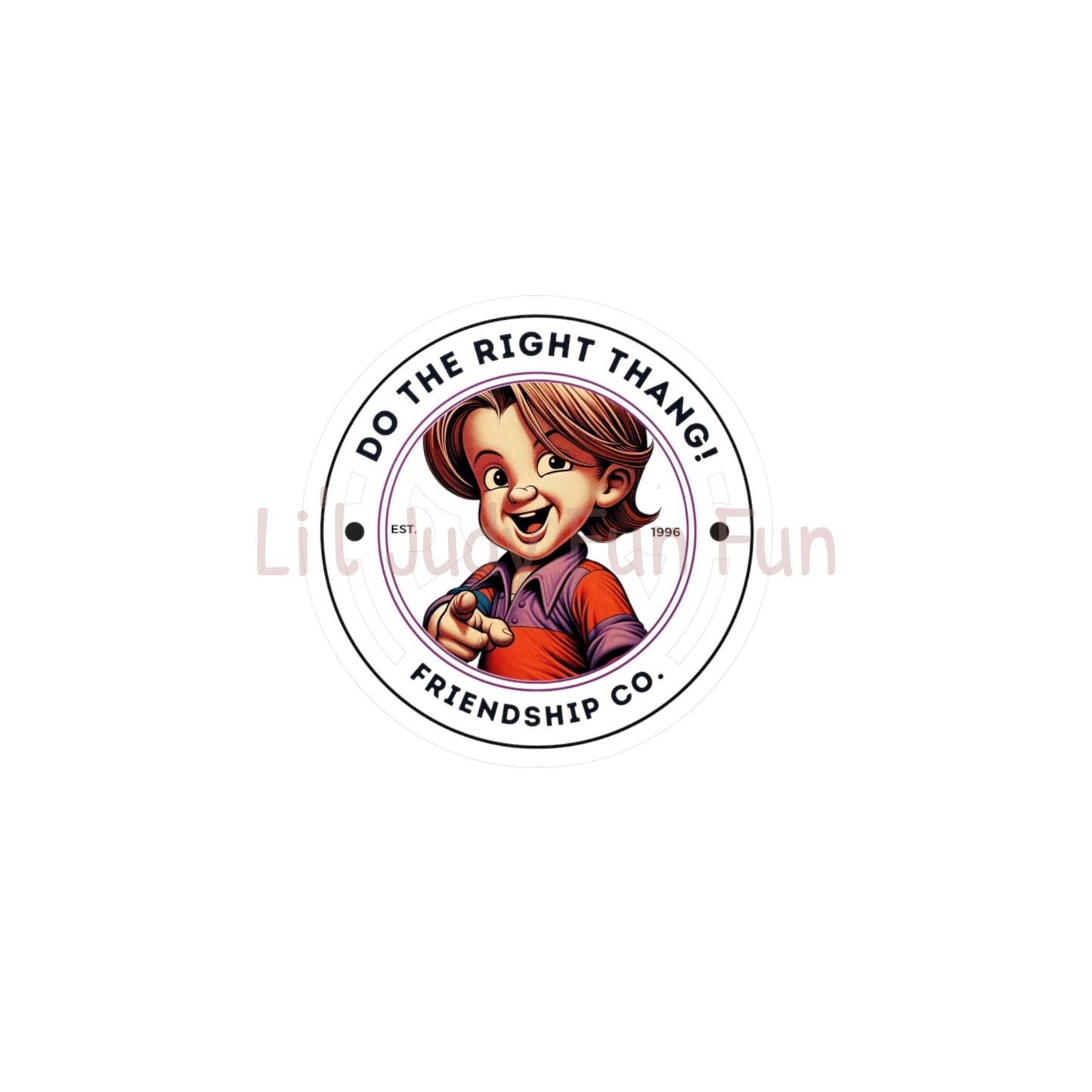 "Do The Right Thang" Version 3 Kiss-Cut Stickers