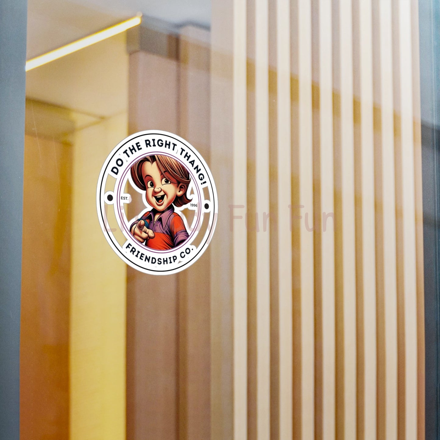 "Do The Right Thang" Version 3 Kiss-Cut Stickers