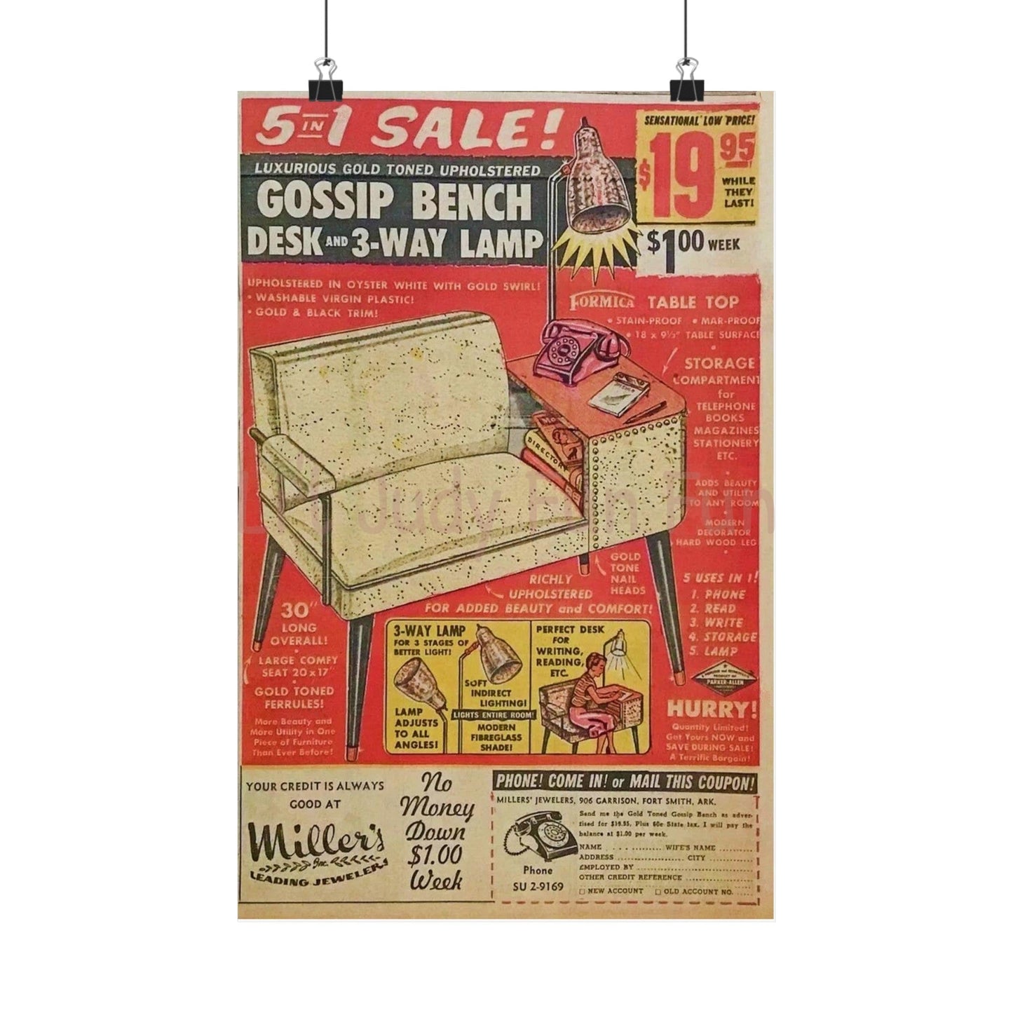 The Gossip Bench Poster