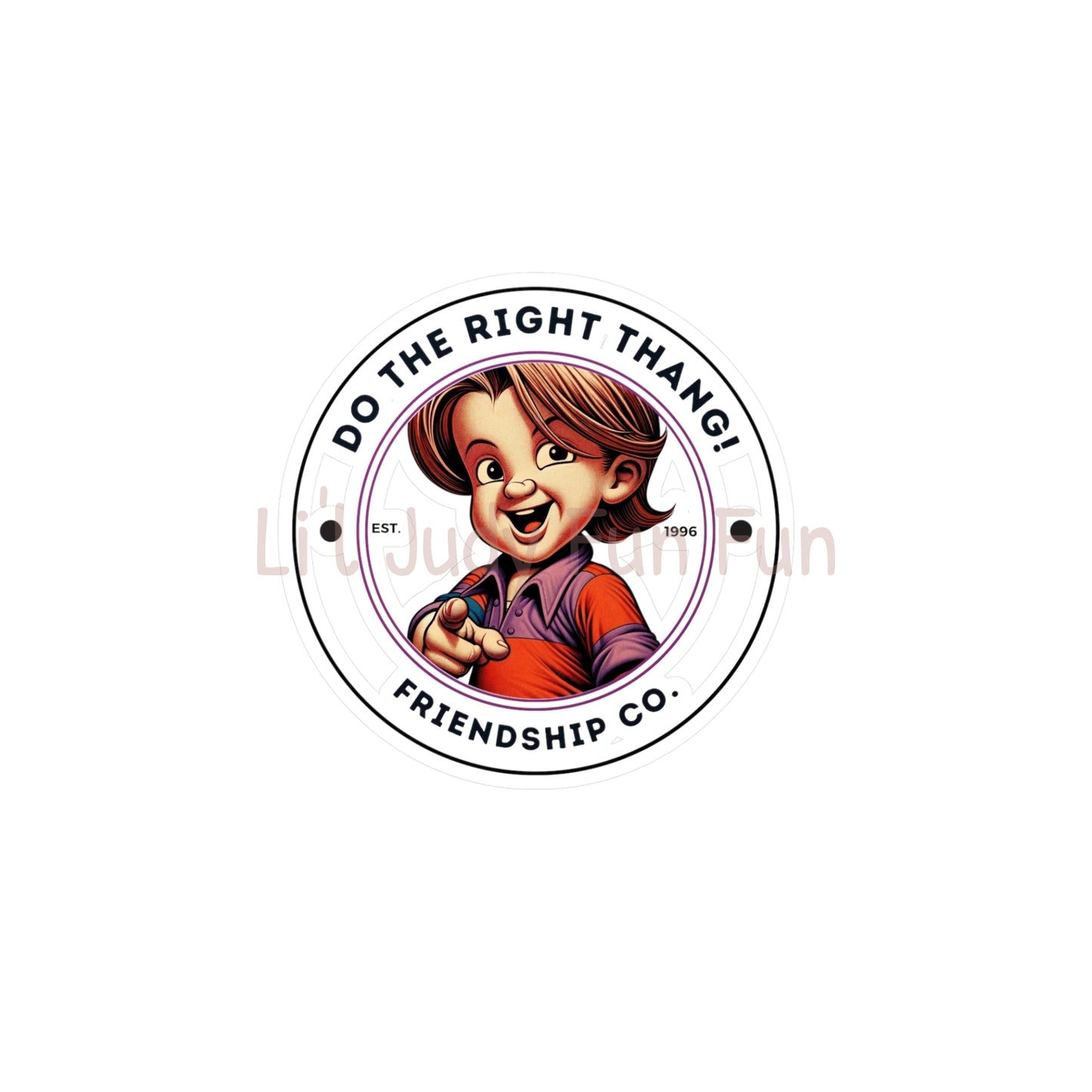 "Do The Right Thang" Version 3 Kiss-Cut Stickers