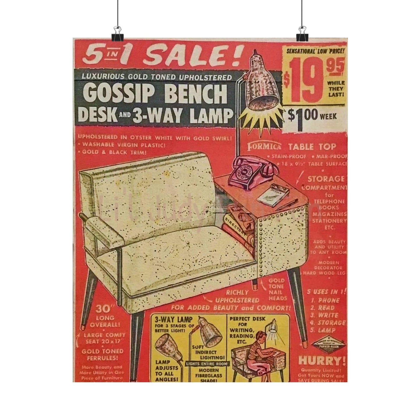 The Gossip Bench Poster