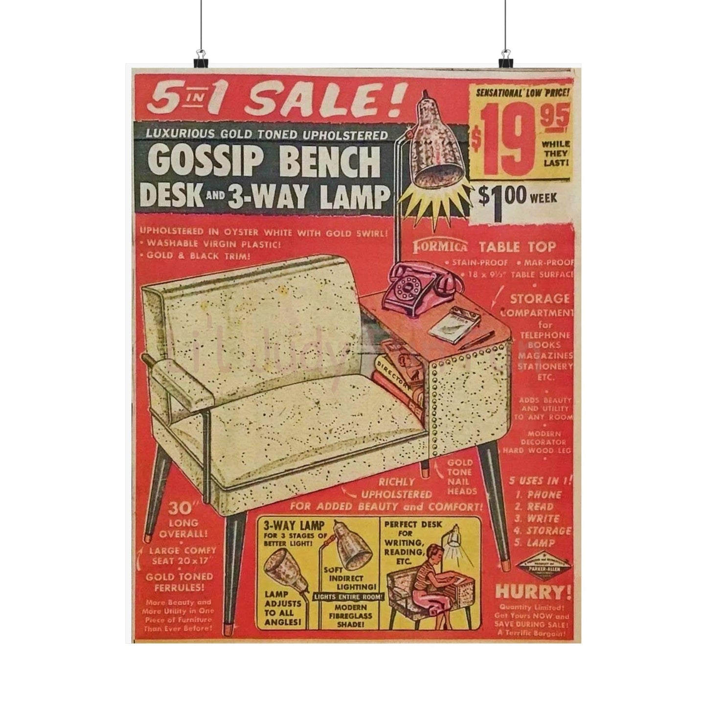 The Gossip Bench Poster