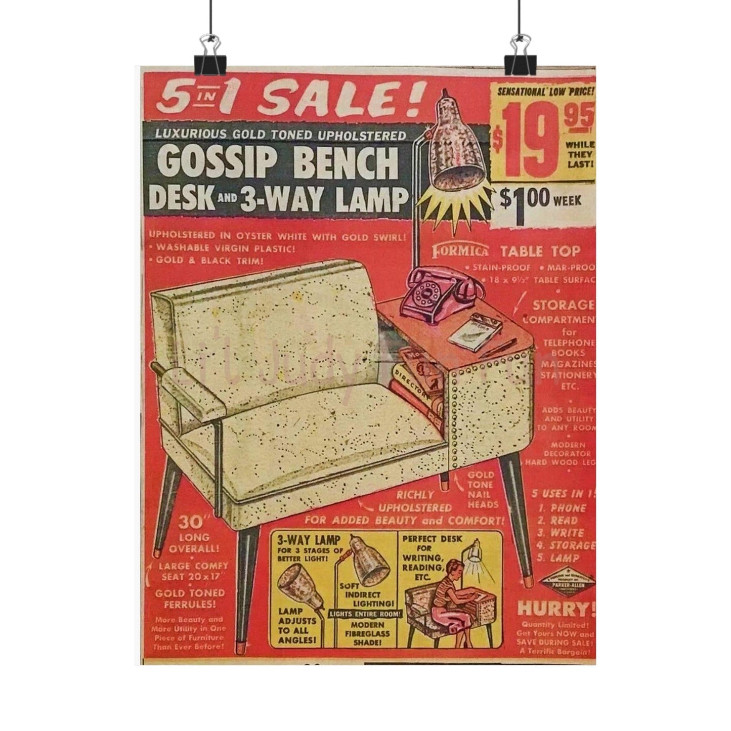 The Gossip Bench Poster